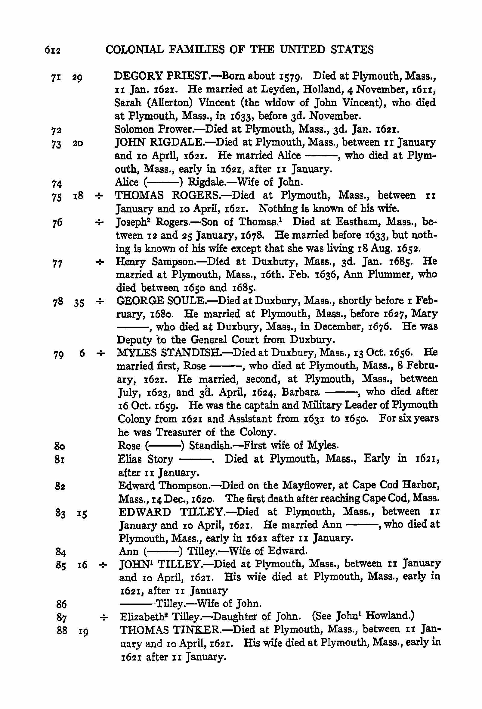 Colonial Families of the USA, 1607-1775