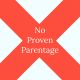 no proven parentage